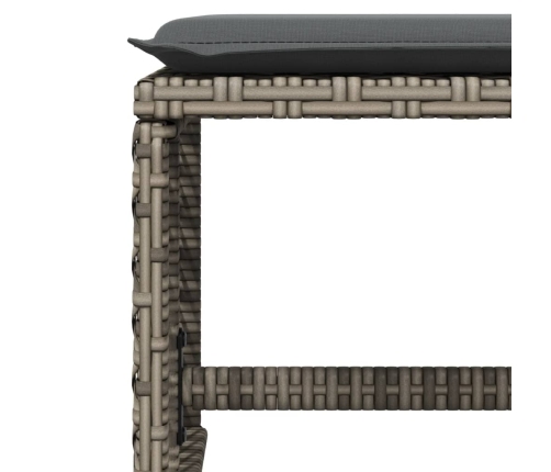 vidaXL 11-daļīgs dārza mēbeļu komplekts ar matračiem, PE rotangpalma