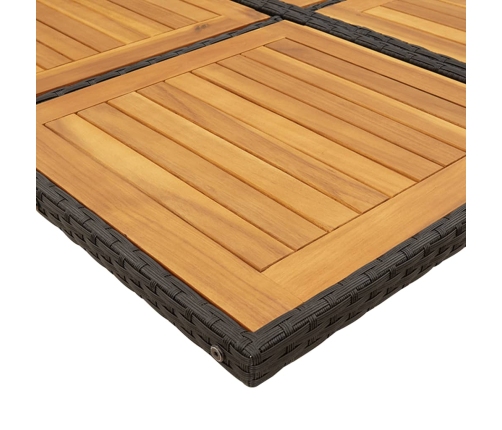 11-Daļīgs Dārza Mēbeļu Komplekts, Matrači, Melna Pe Rotangpalma Vidaxl