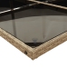 vidaXL 13-daļīgs virtuves mēbeļu komplekts ar matračiem,PE rotangpalma