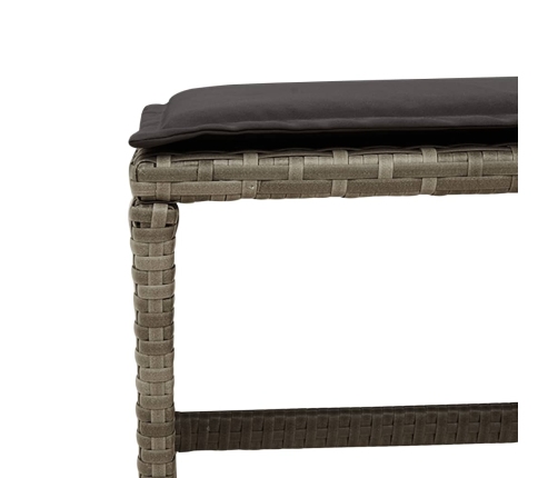 vidaXL 11-daļīgs dārza mēbeļu komplekts ar matračiem, PE rotangpalma