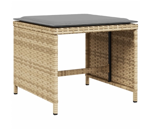 11-Daļīgs Virtuves Mēbeļu Komplekts Ar Matračiem,Pe Rotangpalma Vidaxl