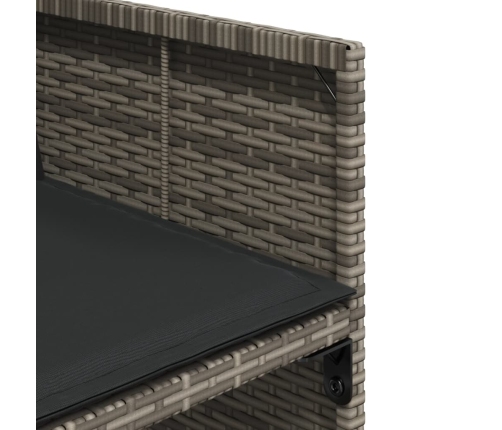 vidaXL 11-daļīgs dārza mēbeļu komplekts ar matračiem, PE rotangpalma