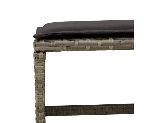 vidaXL 11-daļīgs dārza mēbeļu komplekts ar matračiem, PE rotangpalma