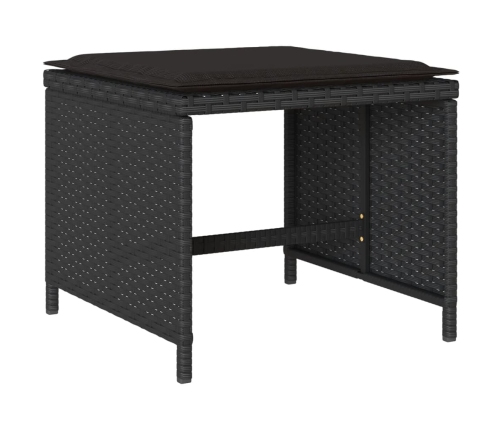vidaXL 17-daļīgs dārza mēbeļu komplekts ar matračiem, PE rotangpalma