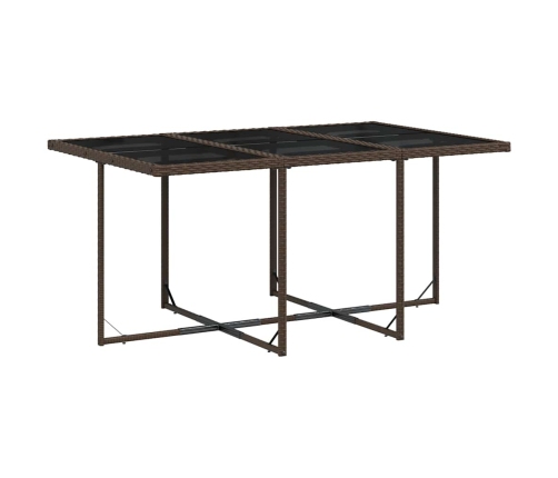 11-Daļīgs Dārza Mēbeļu Komplekts, Matrači, Brūna Pe Rotangpalma Vidaxl