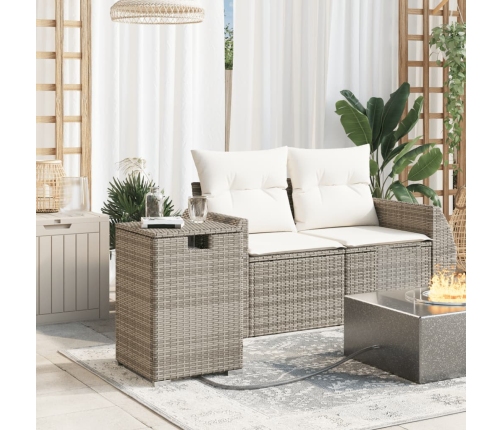 vidaXL gāzes balona pārsegs, pelēks, 40x40x60 cm, PE rotangpalma