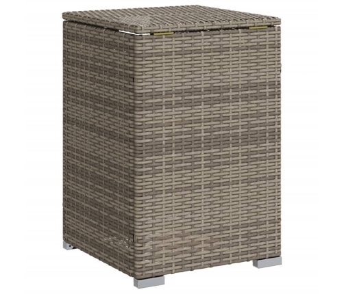 vidaXL gāzes balona pārsegs, pelēks, 40x40x60 cm, PE rotangpalma