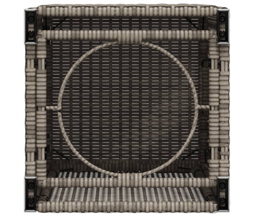 vidaXL gāzes balona pārsegs, pelēks, 40x40x60 cm, PE rotangpalma