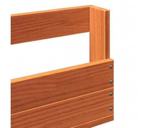 vidaXL sienas apavu plaukti, 2gab., 110x8,5x23,5cm, brūns priedes koks