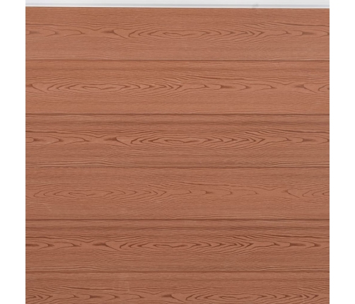 Žoga Paneļu Komplekts, Brūns, 180X186 Cm, Wpc Vidaxl