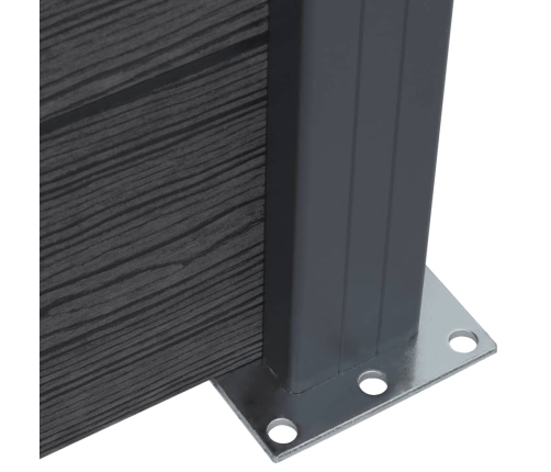 Žoga Panelis, Pelēks, 180X186 Cm, Wpc Vidaxl