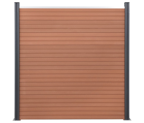 Žoga Paneļu Komplekts, Brūns, 526X186 Cm, Wpc Vidaxl