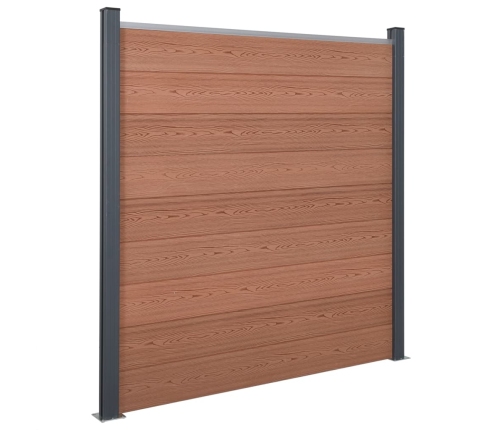 Žoga Paneļu Komplekts, Brūns, 353X186 Cm, Wpc Vidaxl