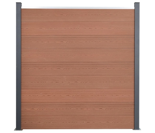 Žoga Paneļu Komplekts, Brūns, 353X186 Cm, Wpc Vidaxl