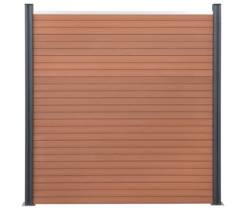 Žoga Paneļu Komplekts, Brūns, 353X186 Cm, Wpc Vidaxl