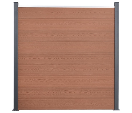 Žoga Paneļu Komplekts, Brūns, 699X186 Cm, Wpc Vidaxl