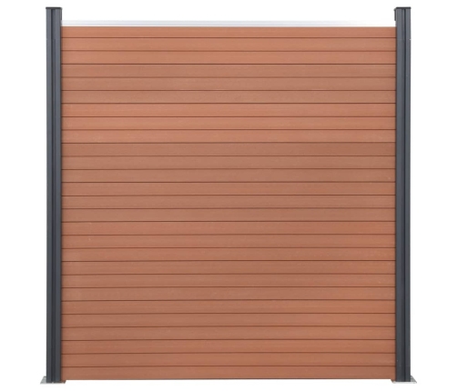 Žoga Paneļu Komplekts, Brūns, 699X186 Cm, Wpc Vidaxl