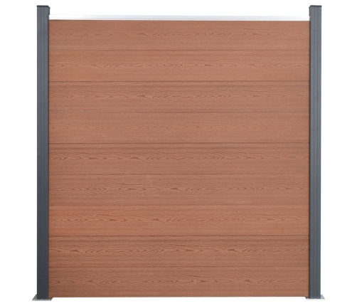 Žoga Paneļu Komplekts, Brūns, 872X186 Cm, Wpc Vidaxl