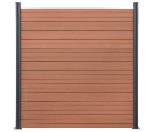 Žoga Paneļu Komplekts, Brūns, 872X186 Cm, Wpc Vidaxl