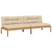 Vidējie Dārza Dīvāni, Ar Matračiem, 2 Gab., Akācijas Masīvkoks Vidaxl