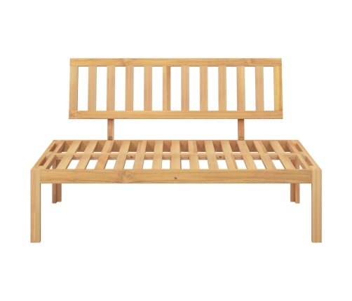 vidaXL vidējais dārza palešu dīvāns, akācijas masīvkoks