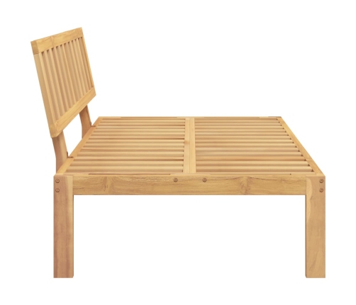 vidaXL vidējais dārza palešu dīvāns, akācijas masīvkoks