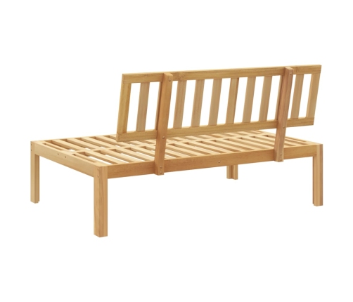 vidaXL vidējais dārza palešu dīvāns, akācijas masīvkoks