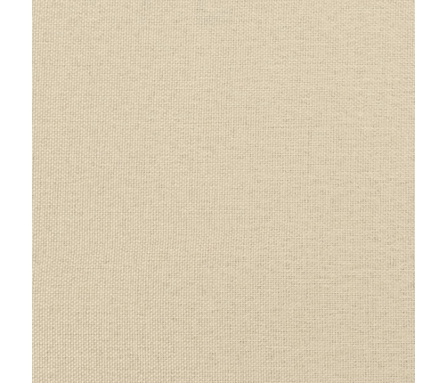 vidaXL gultas rāmis ar galvgali, krēmkrāsas, 90x200 cm, audums