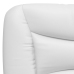 vidaXL gulta ar matraci, balta, 120x200 cm, mākslīgā āda