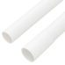 vidaXL kabeļu kanāli ar klipšiem, Ø25 mm, 10 m, PVC
