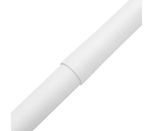 vidaXL kabeļu kanāli ar klipšiem, Ø30 mm, 30 m, PVC