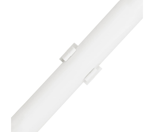 vidaXL kabeļu kanāli ar klipšiem, Ø30 mm, 30 m, PVC