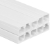 vidaXL kabeļu kanāli, 25x16 mm, 10 m, PVC