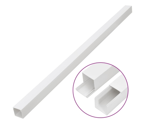 vidaXL kabeļu kanāli, 150x50 mm, 10 m, PVC