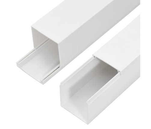 vidaXL kabeļu kanāli, 150x50 mm, 10 m, PVC