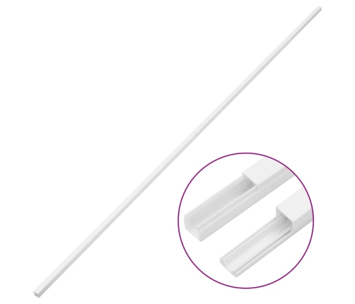 vidaXL kabeļu kanāli, 30x15 mm, 30 m, PVC