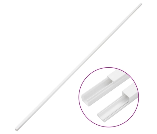 vidaXL kabeļu kanāli, 30x20 mm, 30 m, PVC