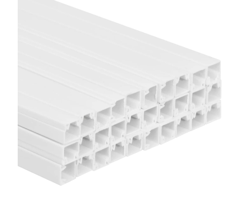 vidaXL kabeļu kanāli, 30x20 mm, 30 m, PVC