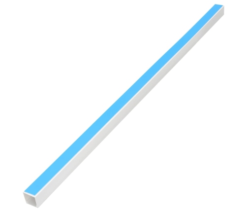 vidaXL kabeļu kanāli, pašlīmējoši, 10x10 mm, 10 m, PVC