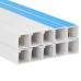 vidaXL kabeļu kanāli, pašlīmējoši, 40x25 mm, 10 m, PVC