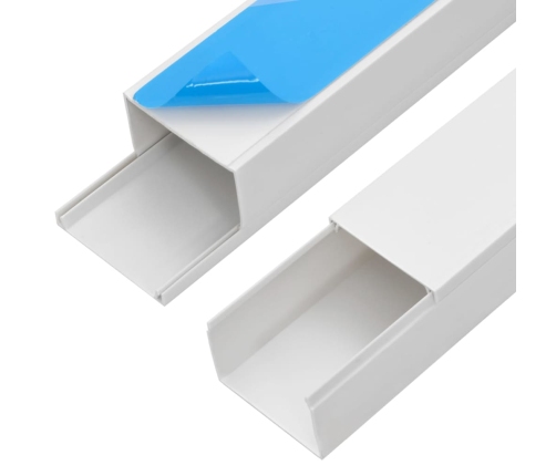 vidaXL kabeļu kanāli, pašlīmējoši, 60x40 mm, 10 m, PVC
