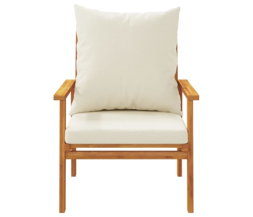 vidaXL 3-osaline aiamööbli komplekt patjadega, akaatsiapuit