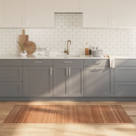 vidaXL paklājs, taisnstūra forma, dabīga krāsa, 80x200 cm, bambuss