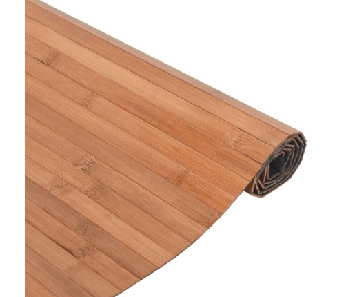 vidaXL paklājs, taisnstūra forma, dabīga krāsa, 80x500 cm, bambuss