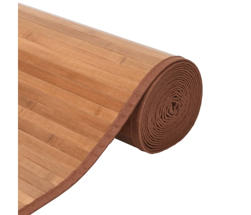 vidaXL paklājs, taisnstūra forma, dabīga krāsa, 100x300 cm, bambuss