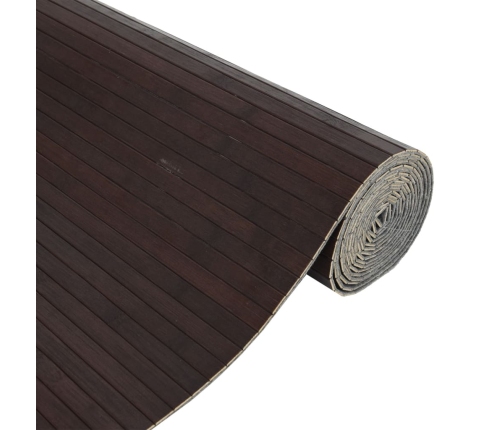 vidaXL istabas aizslietnis, tumši brūns, 165x600 cm, bambuss