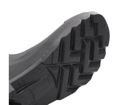 vidaXL gumijas zābaki ar izņemamu zeķi, melni, 40. izmērs, PVC