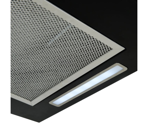 vidaXL virtuves salas tvaika nosūcējs, skārienjutīgs LCD, stikls