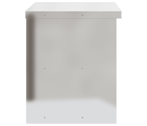 Virtuves Sienas Skapis Ar Bīdāmām Durvīm, Nerūsējošais Tērauds Vidaxl