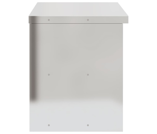 vidaXL virtuves sienas skapis ar bīdāmām durvīm, nerūsējošais tērauds